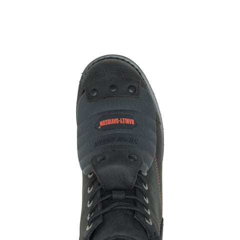 Harley-Davidson Jake Steel Toe D95055 Mens Black Wide Nubuck Motorcycle Boots