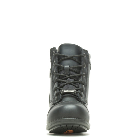 Harley-Davidson Raine Steel Toe D83883 Womens Black Leather Motorcycle Boots