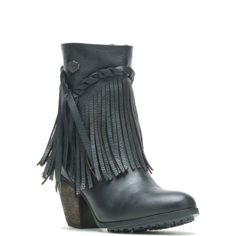 Harley-Davidson Retta D83985 Womens Black Leather Ankle & Booties Boots