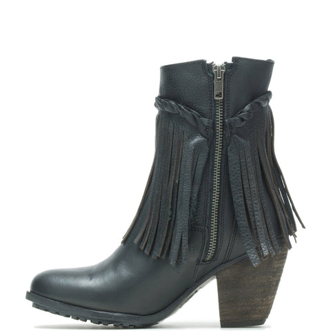 Harley-Davidson Retta D83985 Womens Black Leather Ankle & Booties Boots