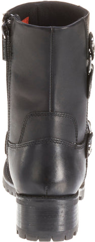 Harley-Davidson Alivia D84269 Womens Black Leather Motorcycle Boots
