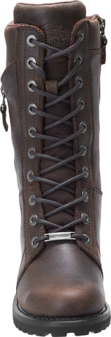 Harley-Davidson Harnett D84473 Womens Brown Leather Motorcycle Boots