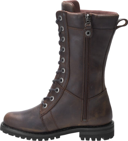 Harley-Davidson Harnett D84473 Womens Brown Leather Motorcycle Boots