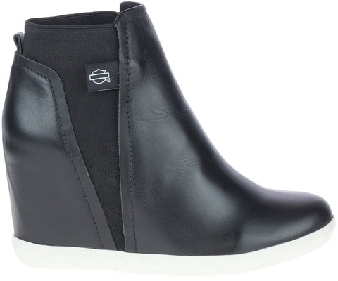 Harley-Davidson Parkdale Slip On D84677 Womens Black Ankle & Booties Boots