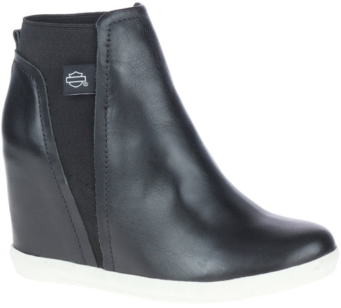 Harley-Davidson Parkdale Slip On D84677 Womens Black Ankle & Booties Boots