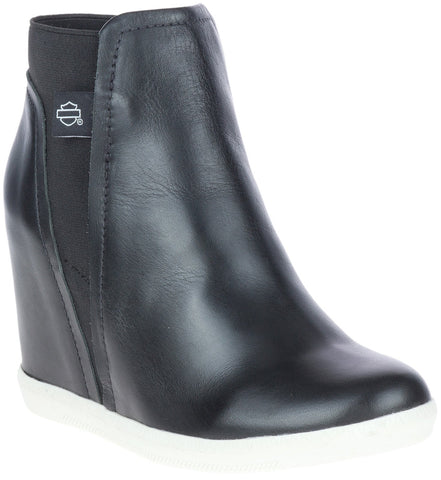 Harley-Davidson Parkdale Slip On D84677 Womens Black Ankle & Booties Boots