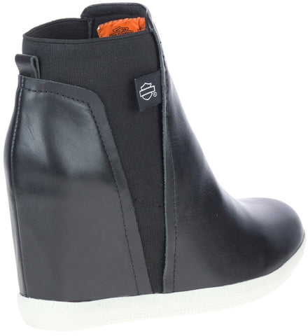 Harley-Davidson Parkdale Slip On D84677 Womens Black Ankle & Booties Boots