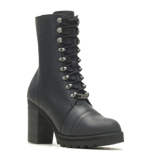 Harley-Davidson Seneca 7" Lace Up D84701 Womens Black Motorcycle Boots