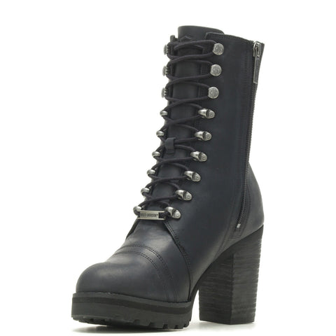 Harley-Davidson Seneca 7" Lace Up D84701 Womens Black Motorcycle Boots