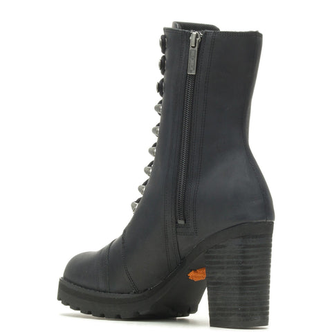 Harley-Davidson Seneca 7" Lace Up D84701 Womens Black Motorcycle Boots