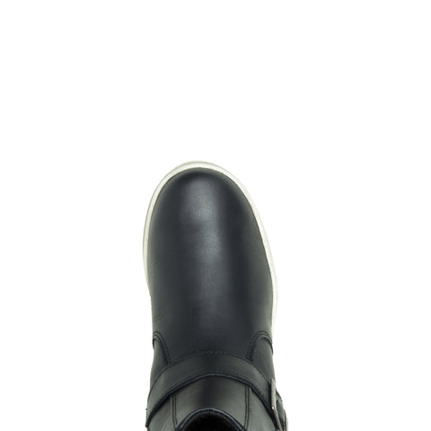 Harley-Davidson Bateman Engineer D84708 Womens Black Leather Motorcycle Boots