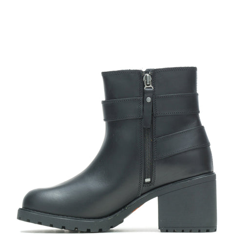 Harley-Davidson Lalanne DBL Strap D84711 Womens Black Motorcycle Boots