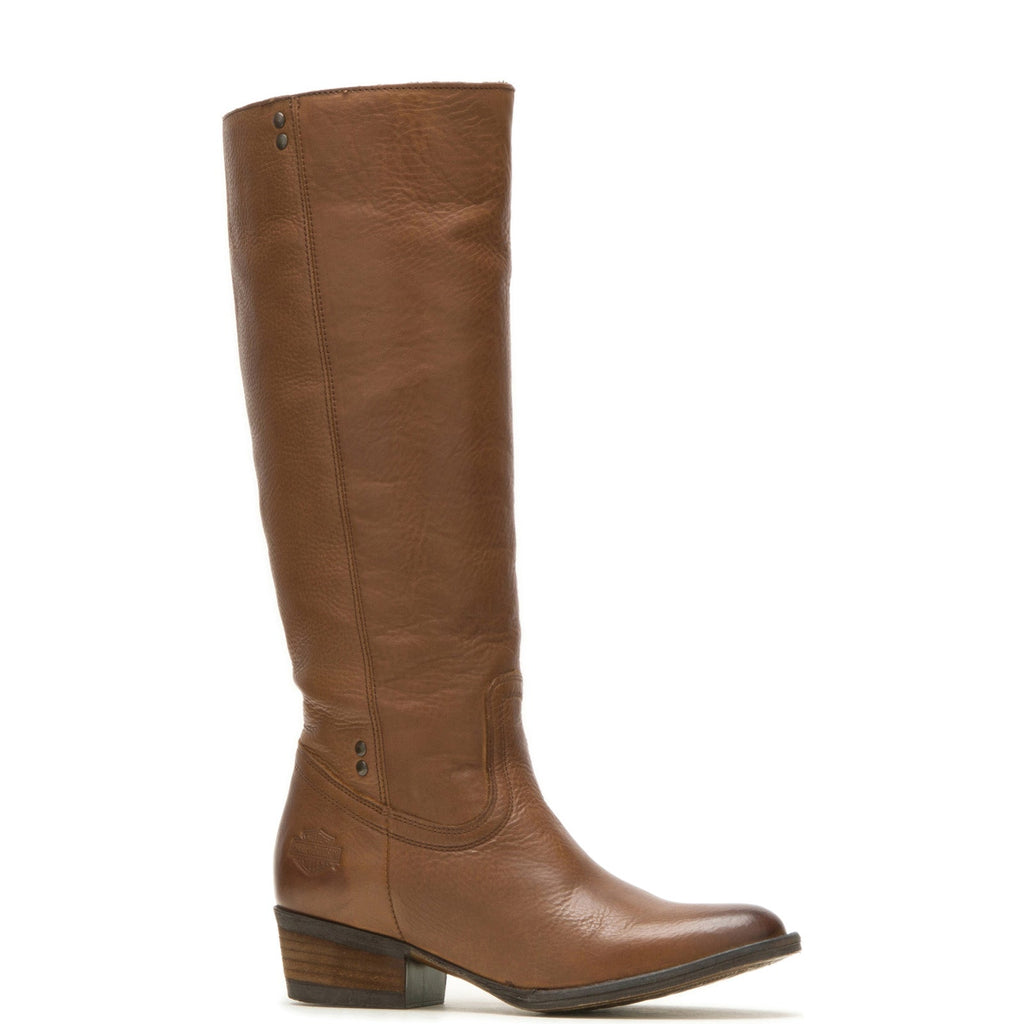 HarleyDavidson Lorene 14" D84742 Womens Brown Leather Motorcycle Boot