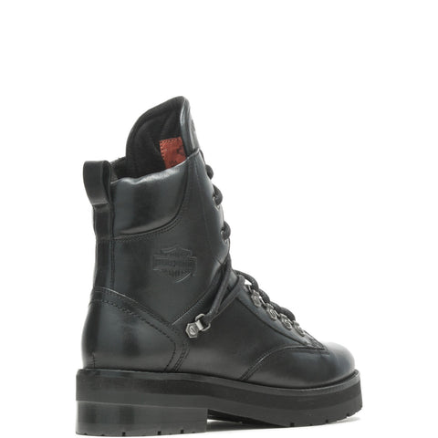 Harley-Davidson Aldrin 6" Lace D84756 Womens Black Leather Motorcycle Boots