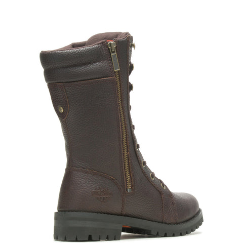 Harley-Davidson Nolana 9" D84769 Womens Brown Leather Motorcycle Boots