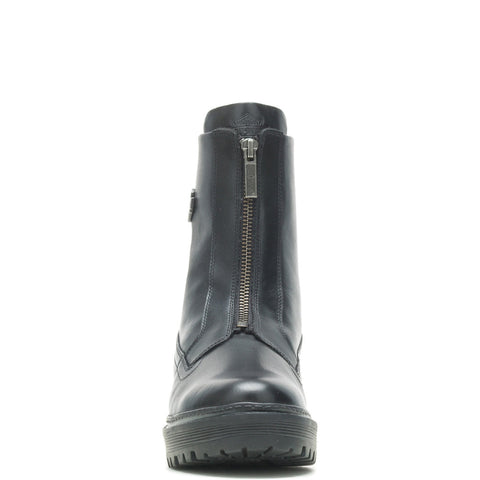 Harley-Davidson Carney Front Zip D84785 Womens Black Leather Motorcycle Boots