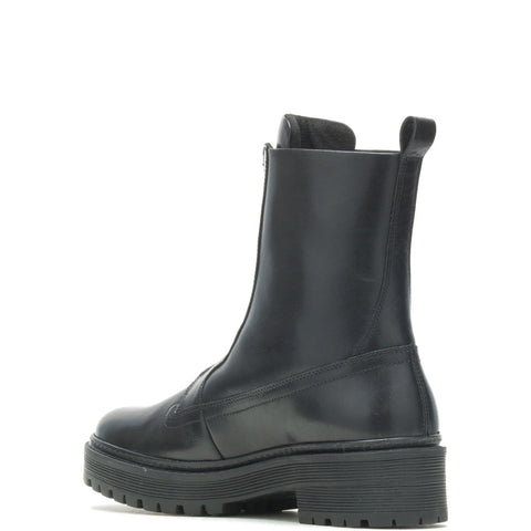 Harley-Davidson Carney Front Zip D84785 Womens Black Leather Motorcycle Boots