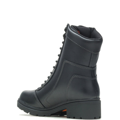 Harley-Davidson Tessa D85262 Womens Black Leather Motorcycle Boots