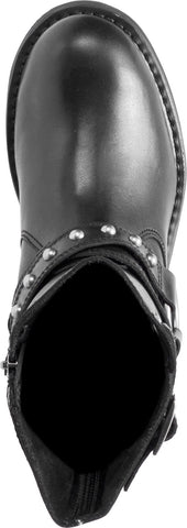 Harley-Davidson Janice D87180 Womens Black Leather Motorcycle Boots