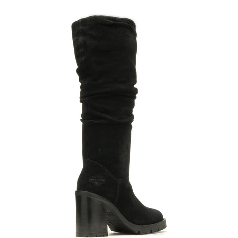 Harley-Davidson Averhill D87251 Womens Black Suede Motorcycle Boots