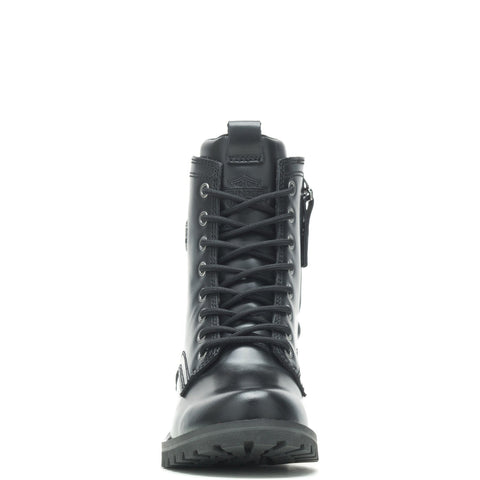 Harley-Davidson Walsen 5" Lace D87254 Womens Black Leather Motorcycle Boots