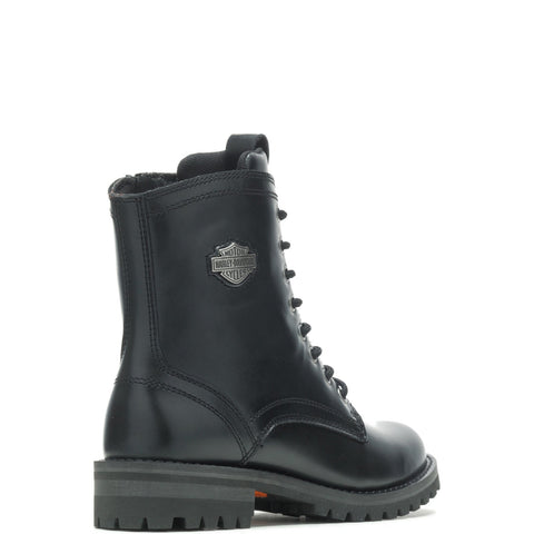Harley-Davidson Walsen 5" Lace D87254 Womens Black Leather Motorcycle Boots