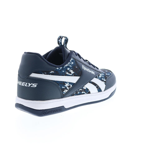 Heelys Reebok CL Court Low HE101042M Mens Blue Synthetic Sneakers Shoes 