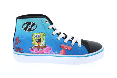 Heelys Hustle Spongebob HES10362H Mens Blue Canvas Lifestyle Sneakers Shoes