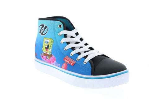 Heelys Hustle Spongebob HES10362H Big Kids Blue Canvas Lifestyle Sneakers Shoes