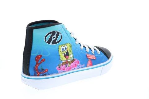 Heelys Hustle Spongebob HES10362H Big Kids Blue Canvas Lifestyle Sneakers Shoes