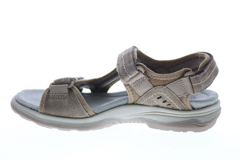 Earth Origins Higgins Halton Womens Brown Suede Slingback Sandals Shoes