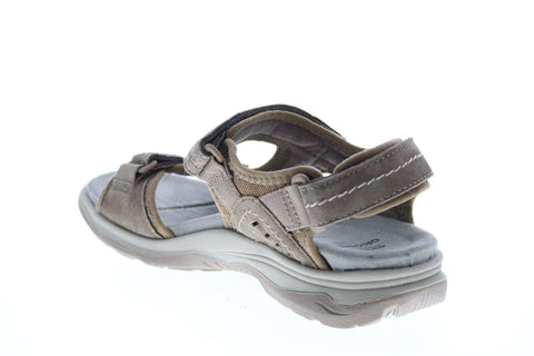 Earth Origins Higgins Halton Womens Brown Suede Slingback Sandals Shoes