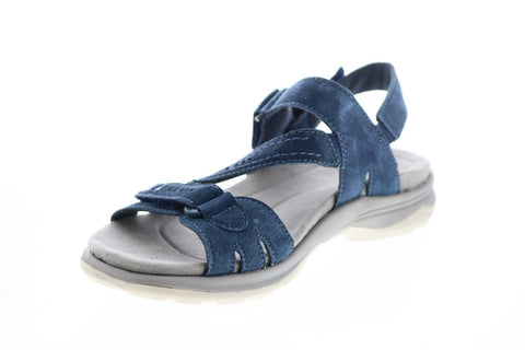 Earth Origins Higgins Holland Womens Blue Suede Slingback Sandals Shoes