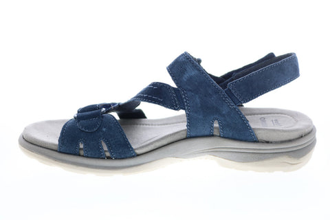 Earth Origins Higgins Holland Womens Blue Suede Slingback Sandals Shoes