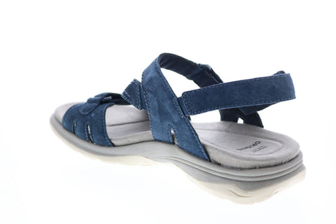 Earth Origins Higgins Holland Womens Blue Suede Slingback Sandals Shoes