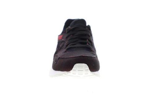 Asics Gel Ltye V HN7J4-9090 Mens Red Black Canvas Low Top Sneakers Shoes
