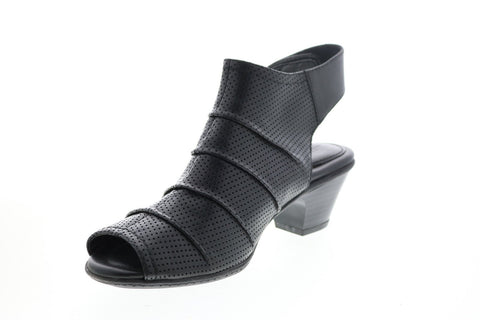 Earth Inc. Hydra Womens Black Leather Zipper Ankle & Booties Boots