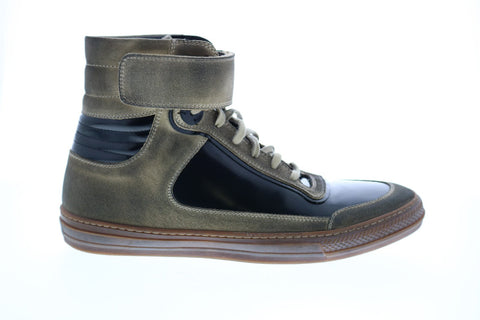 Diesel Alen-Mb Mens Black Leather Lace Up Lifestyle Sneakers Shoes