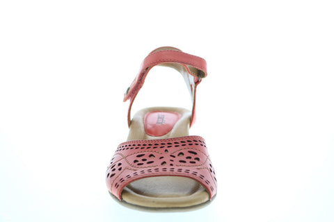 Earth Inc. Ibis Leather IBIS-COR Womens Pink Strap Heels Shoes