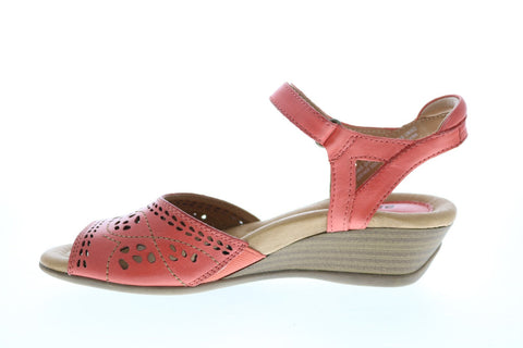 Earth Inc. Ibis Leather IBIS-COR Womens Pink Strap Heels Shoes