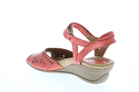 Earth Inc. Ibis Leather IBIS-COR Womens Pink Strap Heels Shoes