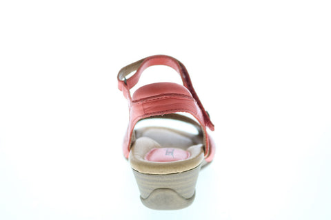 Earth Inc. Ibis Leather IBIS-COR Womens Pink Strap Heels Shoes