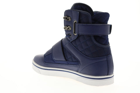 Vlado Atlas II IG-1500-14 Mens Blue Leather High Top Sneakers Shoes