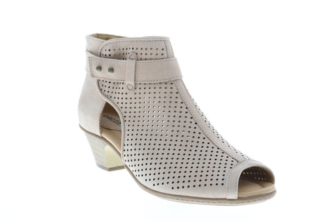 Earth Intrepid Perf Ankle Boot Womens Beige Ankle & Booties Boots