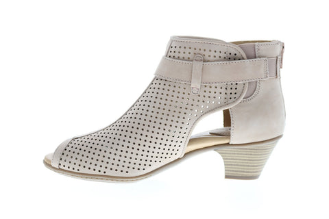 Earth Inc. Intrepid Perf Ankle Boot Womens Beige Ankle & Booties Boots