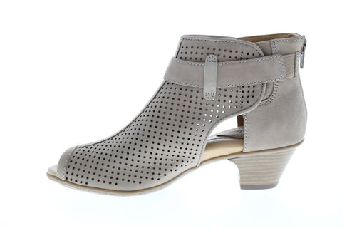 Earth Inc. Intrepid Womens Brown Nubuck Zipper Ankle & Booties Boots