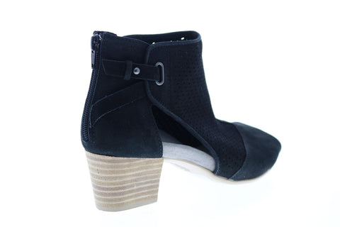 Earth Inc. Ivy Sahara Soft Bck Womens Black Nubuck Zipper Ankle & Booties Boots