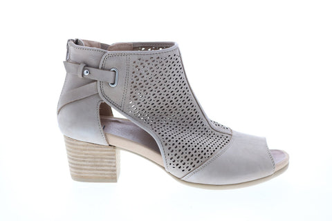 Earth Inc. Ivy Sahara Soft Bck Womens Beige Leather Zipper Ankle & Booties Boots