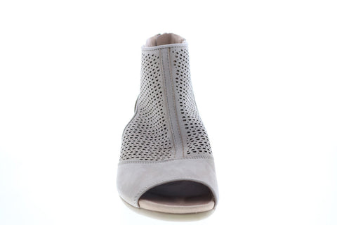Earth Inc. Ivy Sahara Soft Bck Womens Beige Leather Zipper Ankle & Booties Boots