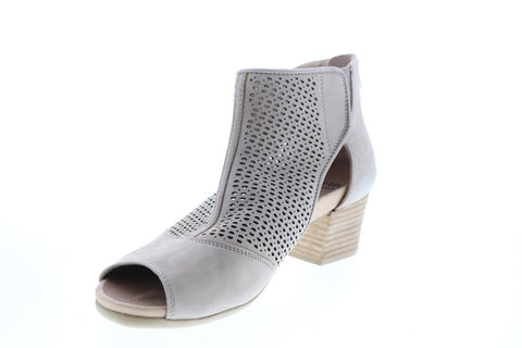 Earth Inc. Ivy Sahara Soft Bck Womens Beige Leather Zipper Ankle & Booties Boots